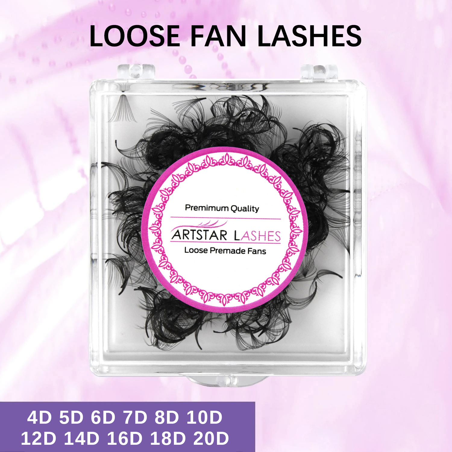 Eyelash Extension For Asian Eyes - ARTSTAR 500 Fans Loose Fan Eyelash