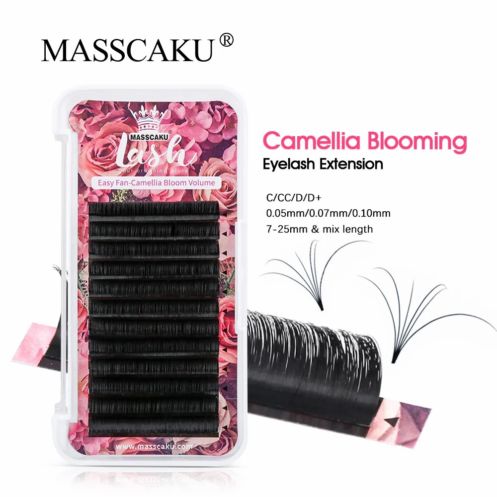 MASSCAKU Easy Fanning Volume M - Eyelash Extension For Asian Eyes reseña y precio
