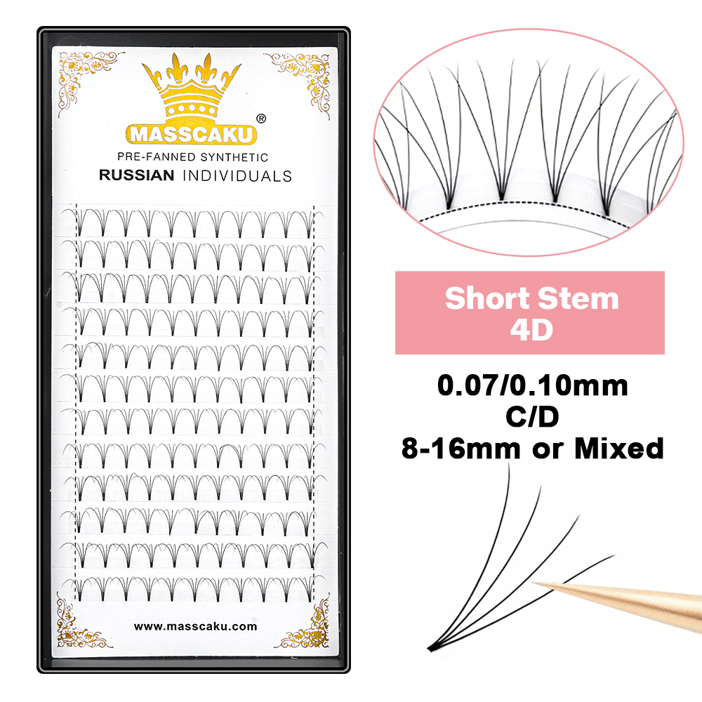 MASSCAKU Premade Russian Volum - Eyelash Extension For Asian Eyes reseña y precio