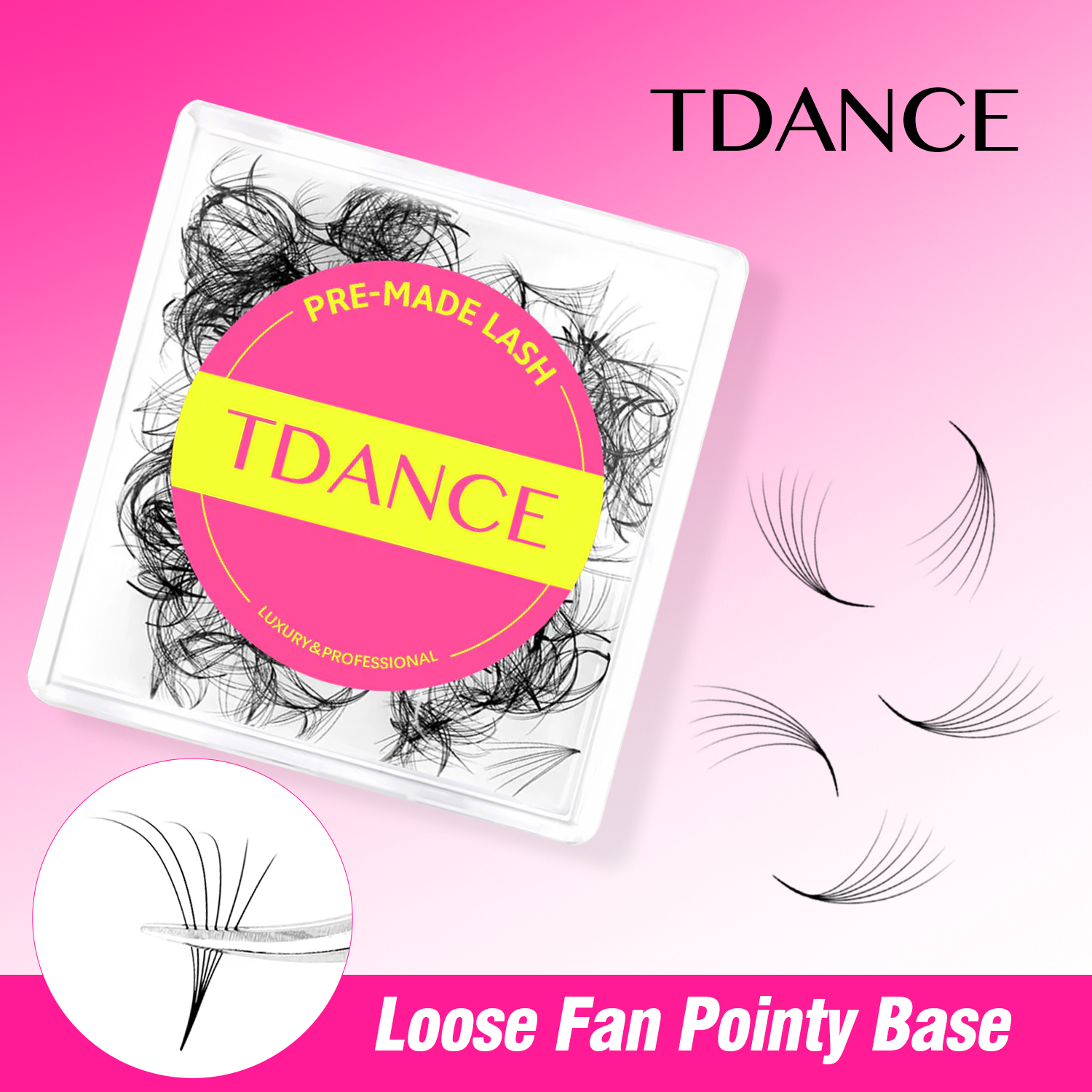 TDANCE Loose Fans Pointy Base  - Eyelash Extension Medium reseña y precio
