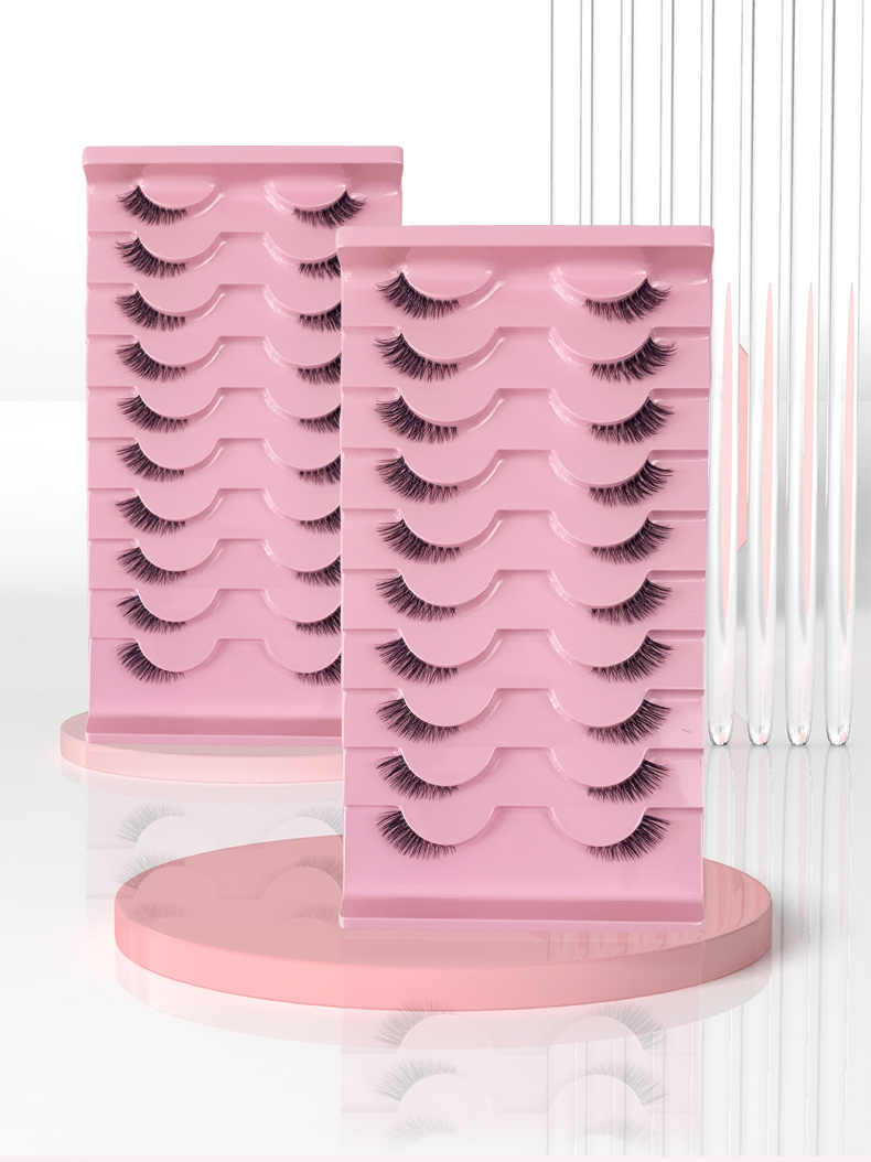 AMSDCN 10 pairs of 3D syntheti - Eyelash Extension Medium reseña y precio