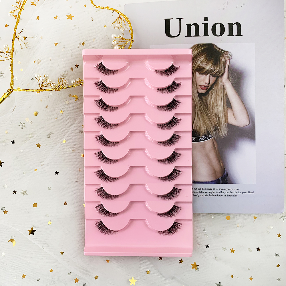AMSDCN 10 pairs of 3D syntheti - Eyelash Extension Medium reseña y precio