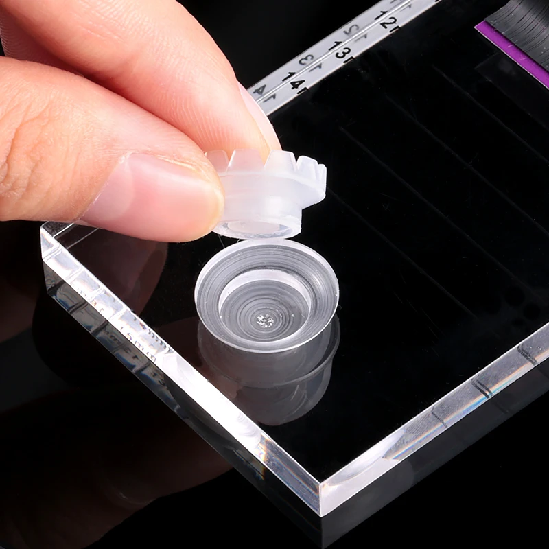 Acrylic Lash Tile with Glue Cu - Eyelash Extension Double Lash reseña y precio