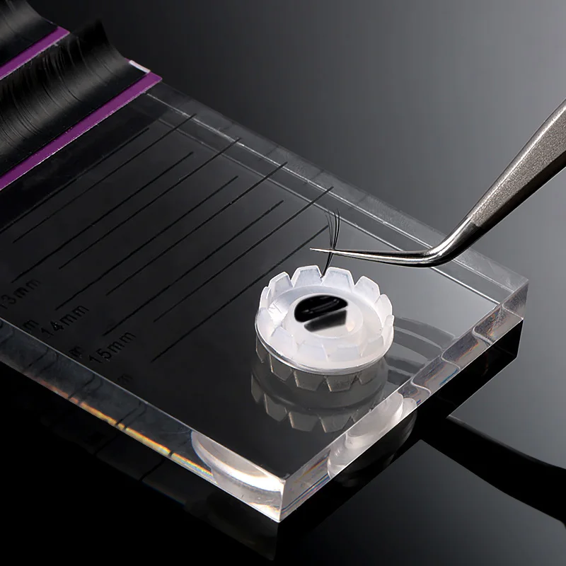 Acrylic Lash Tile with Glue Cu - Eyelash Extension Double Lash reseña y precio
