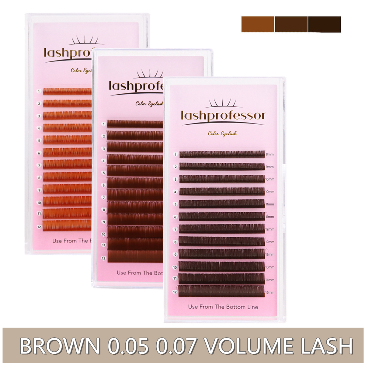 0.05 0.07 Light/Medium/Dark Br - Eyelash Extension Medium reseña y precio