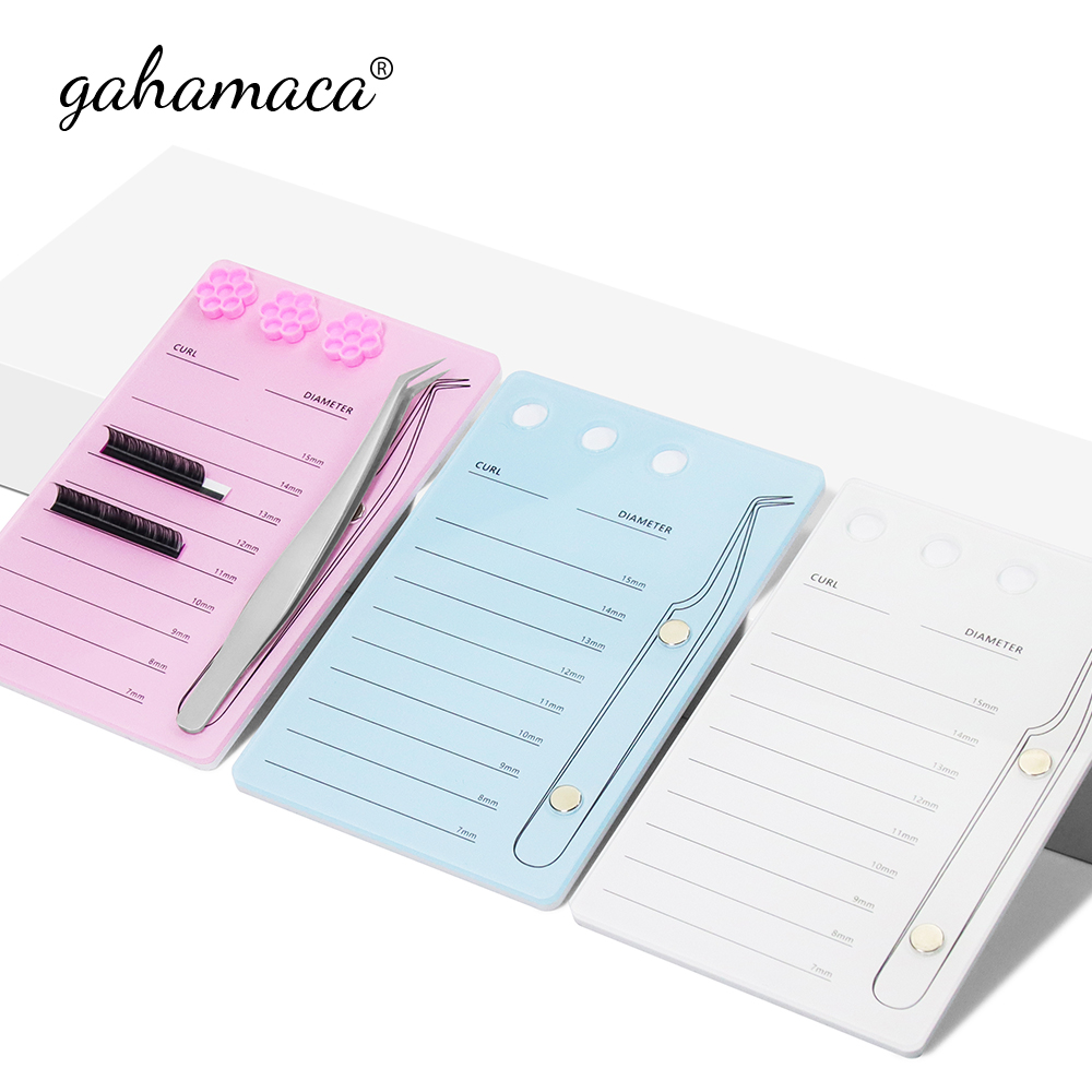 GAHAMACA Acrylic Lashes Holder - Eyelash Extension Double Lash reseña y precio