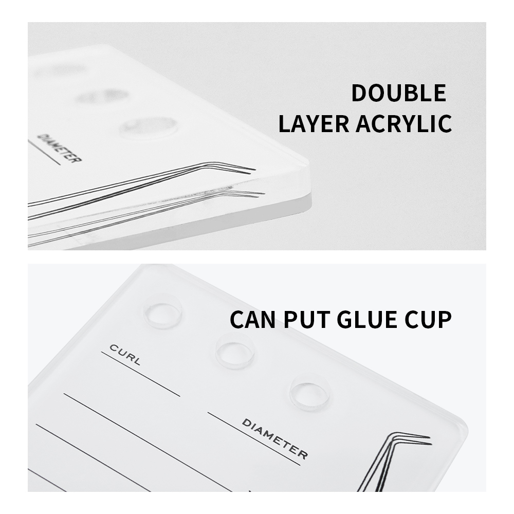 GAHAMACA Acrylic Lashes Holder - Eyelash Extension Double Lash reseña y precio