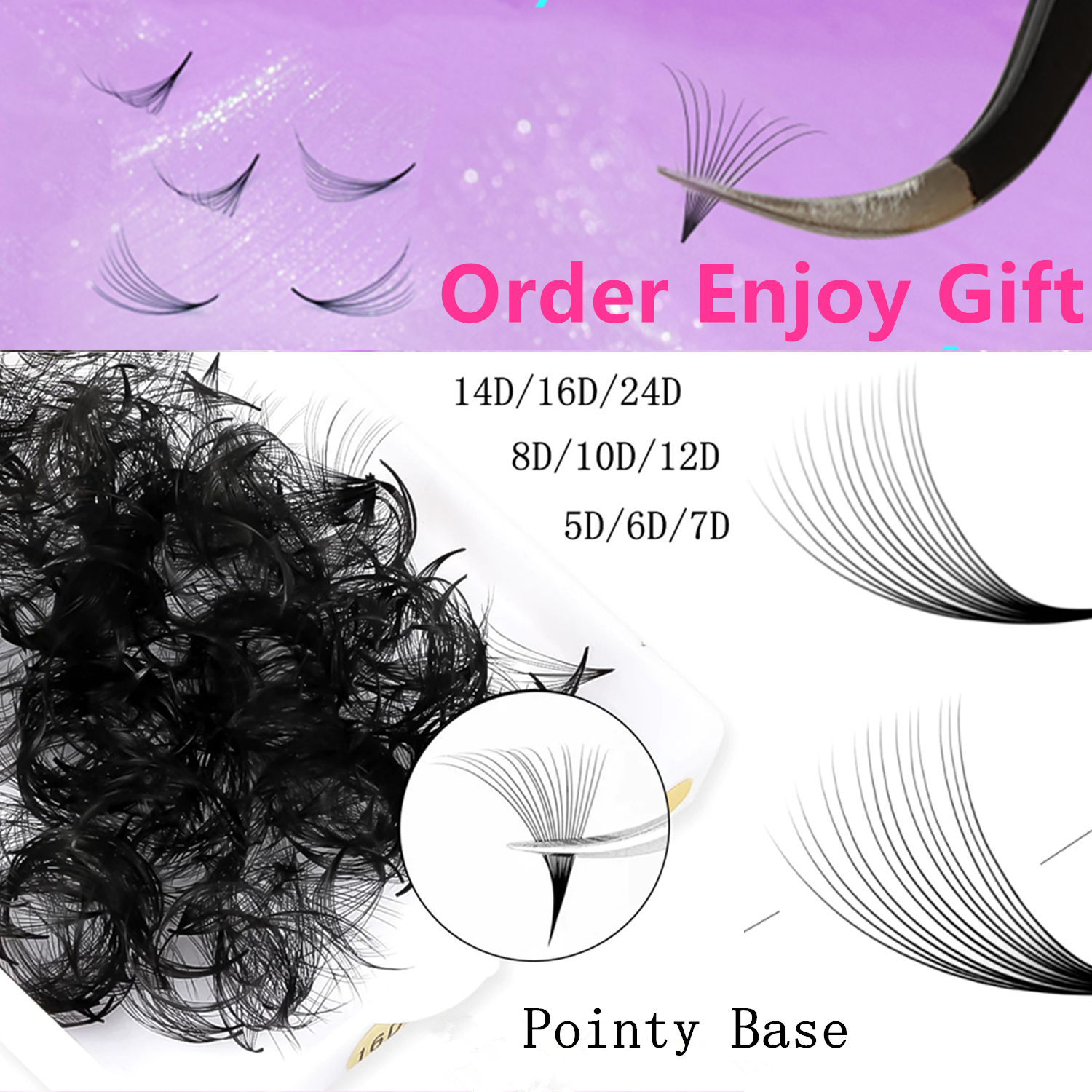 TDANCE 2500 Loose Fans Pointy  - Eyelash Extension Medium reseña y precio