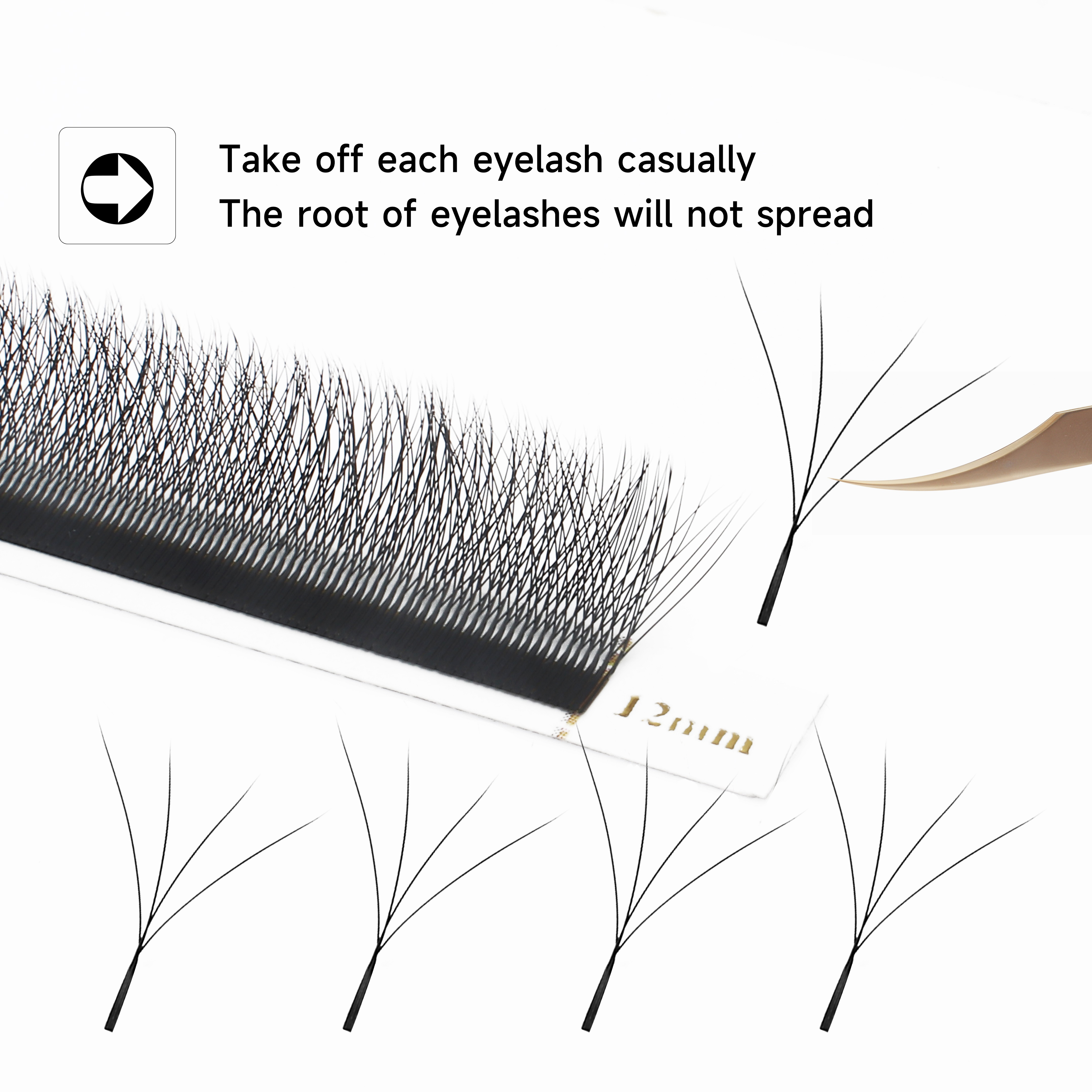 XIUSUZAKI W Shaped Bloom 2D 3D - Eyelash Extension For Asian Eyes reseña y precio