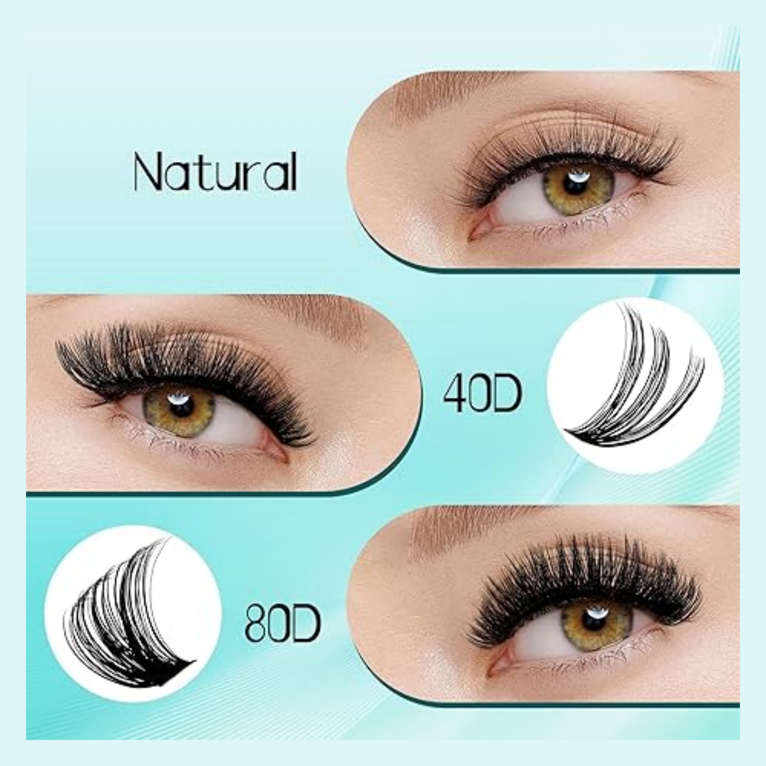 GEMERRY Heat Cluster Individua - Eyelash Extension For Asian Eyes reseña y precio
