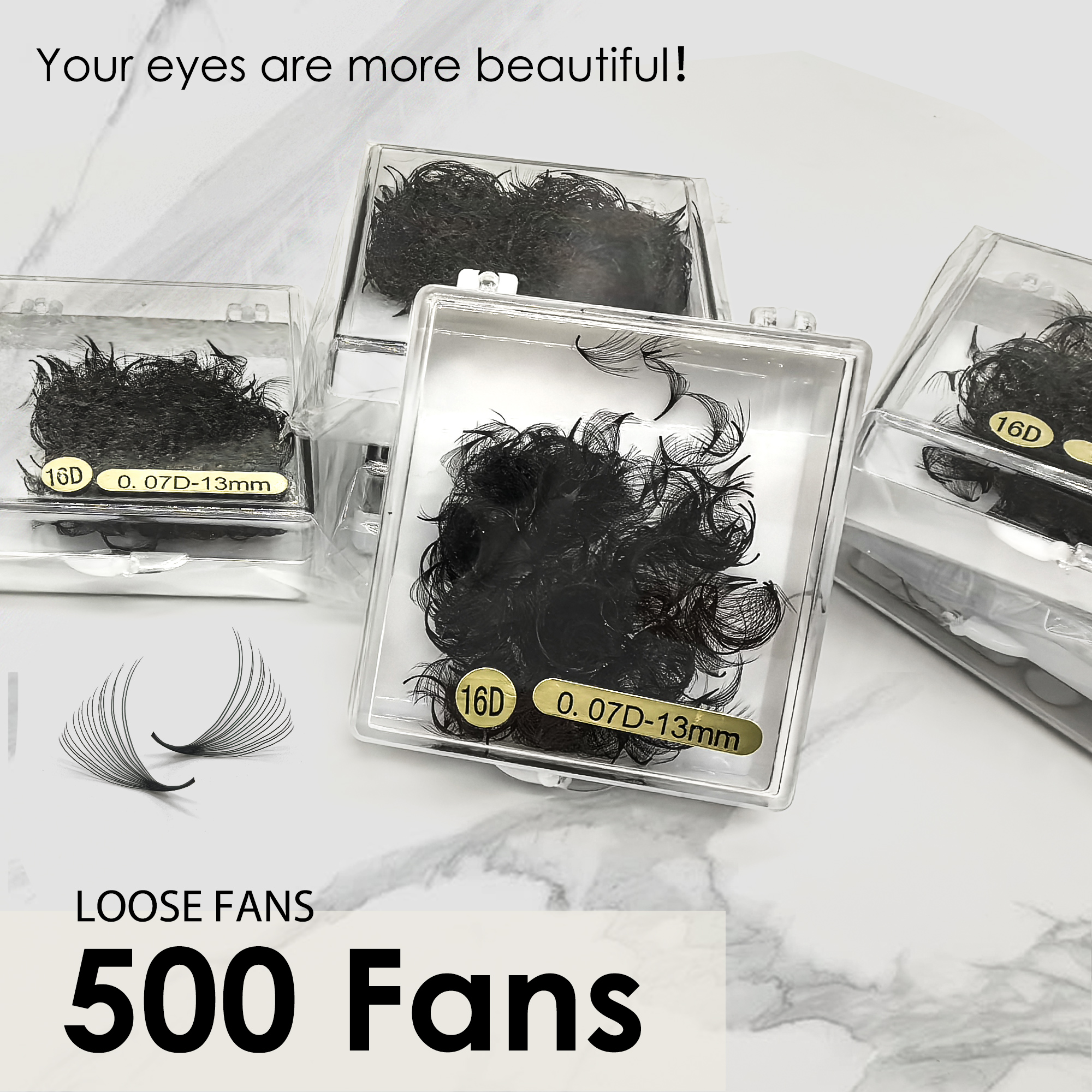 Tbestt 16D 20D Loose Fans Poin - Eyelash Extension Medium reseña y precio