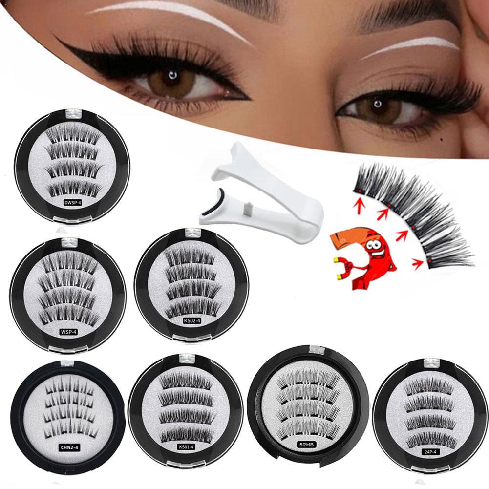 2 Pair 3D Magnetic False Eyela - Eyelash Extension For Asian Eyes reseña y precio