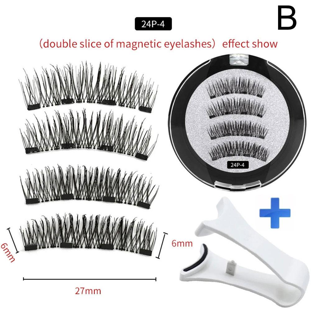 2 Pair 3D Magnetic False Eyela - Eyelash Extension For Asian Eyes reseña y precio