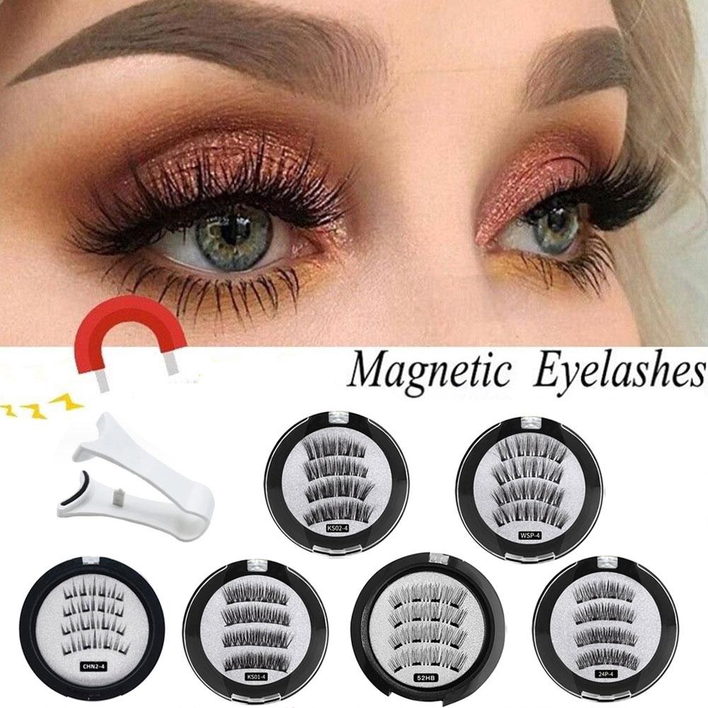 2 Pair 3D Magnetic False Eyela - Eyelash Extension For Asian Eyes reseña y precio