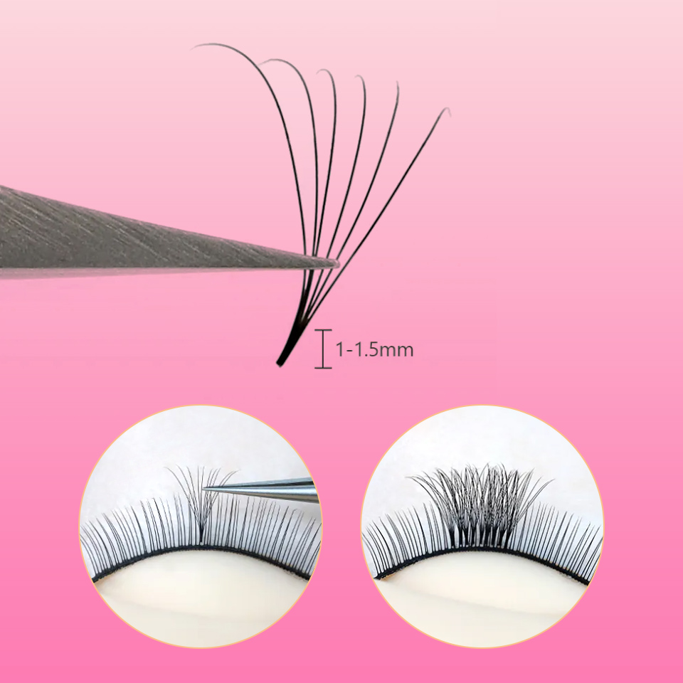 Lashprofessor 3D-40D Cluster L - Eyelash Extension Medium reseña y precio
