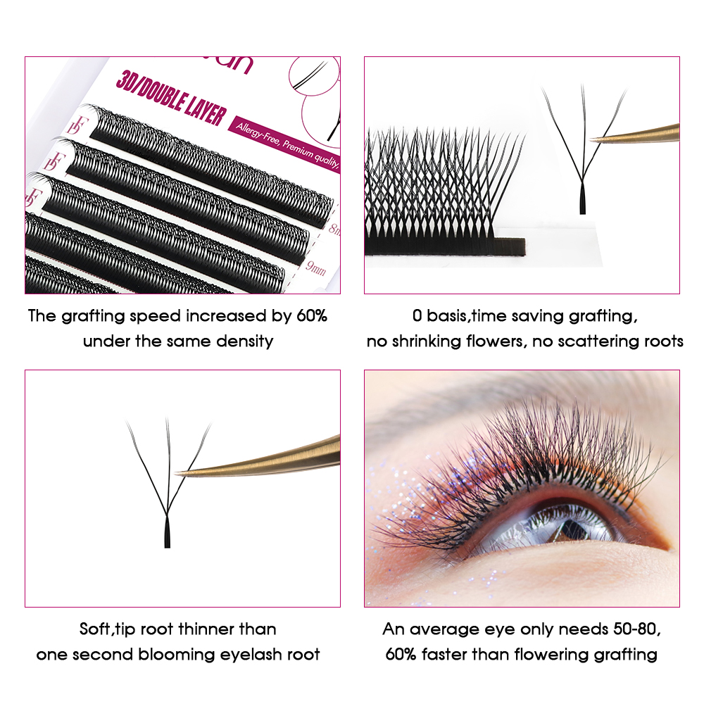 FADVAN 6D-W shaped eyelash ext - Eyelash Extension For Asian Eyes reseña y precio