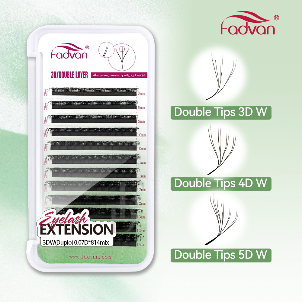 FADVAN W Shape Double Layer Ey - Eyelash Extension For Asian Eyes reseña y precio