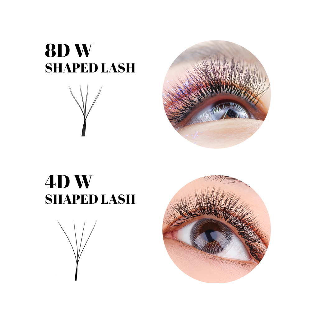 FADVAN W Shape Double Layer Ey - Eyelash Extension For Asian Eyes reseña y precio