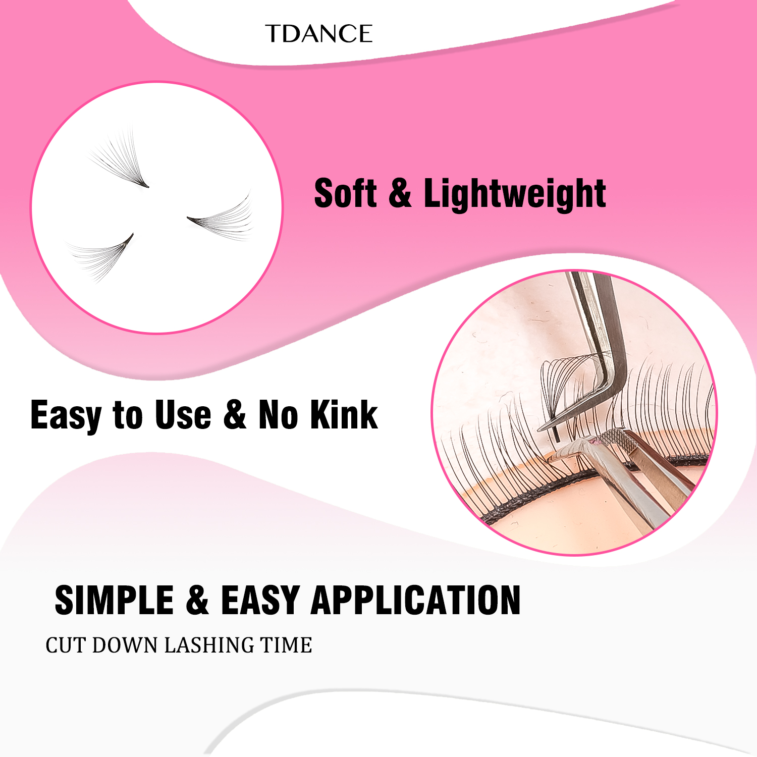 TDANCE 2500Fans Pointy Base Lo - Eyelash Extension Medium reseña y precio