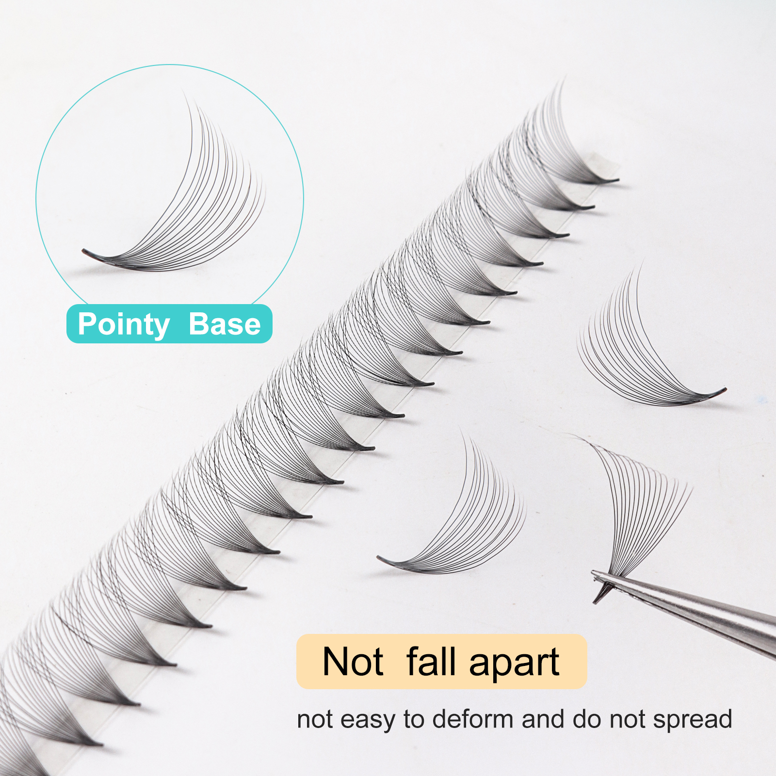 800 Fans 16D 0.03 Thin Roots S - Eyelash Extension Medium reseña y precio