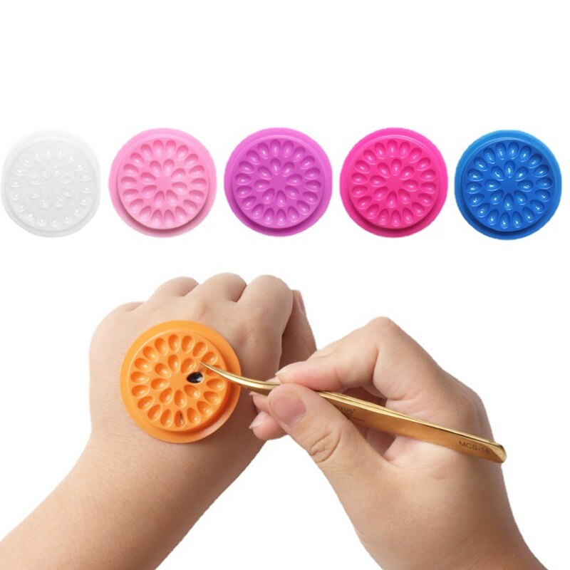 100pcs Eyelash Glue Holder Eye - Eyelash Extension Double Lash reseña y precio