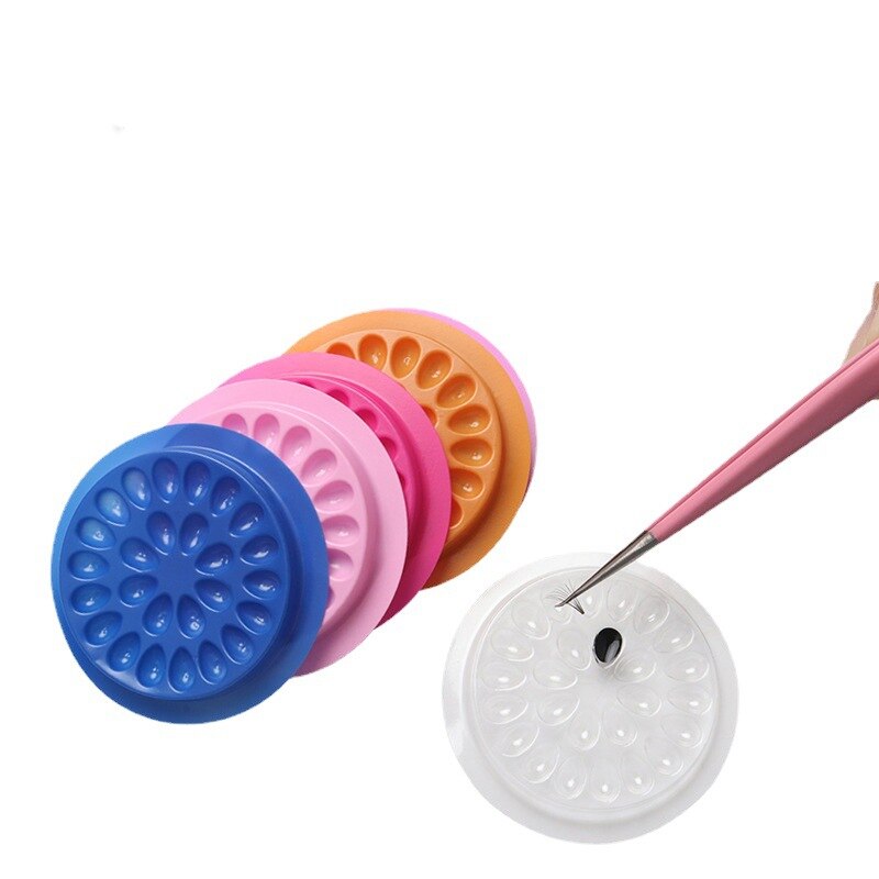 100pcs Eyelash Glue Holder Eye - Eyelash Extension Double Lash reseña y precio