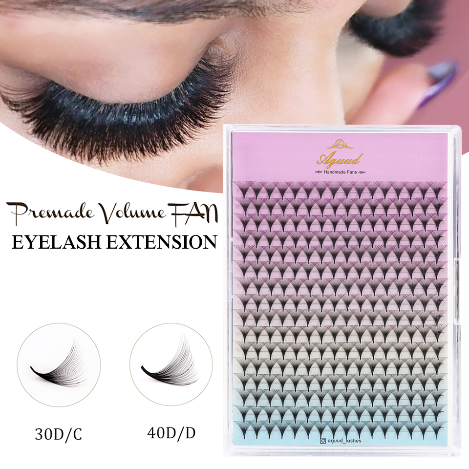 AGUUD 30d 40d Premade Fans Eye - Eyelash Extension Medium reseña y precio