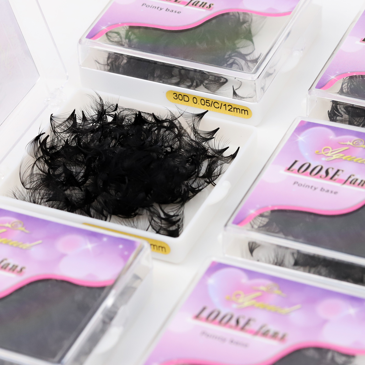 AGUUD 30D 40D Cluster Loose Fa - Eyelash Extension Medium reseña y precio