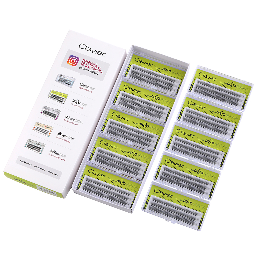 Clavier DU2O 10 Boxes Per Set  - Eyelash Extension For Asian Eyes reseña y precio