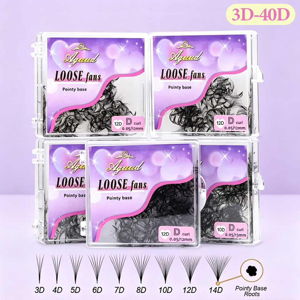 AGUUD 3D to 40D Thin Pointy Ba - Eyelash Extension Medium reseña y precio