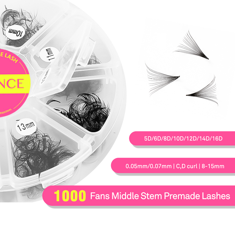 TDANCE 1000 Fans Loose Fan Mix - Eyelash Extension Medium reseña y precio