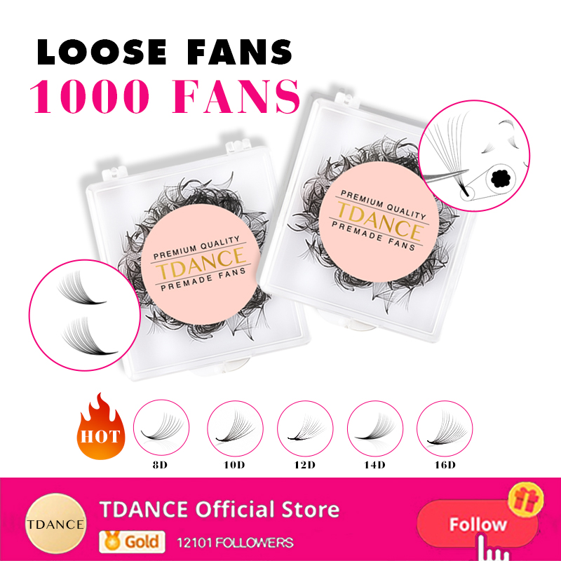 TDANCE 1000 Fans Loose Fan Las - Eyelash Extension Medium reseña y precio
